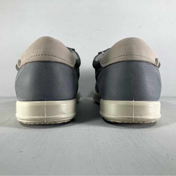Ecco Collin 2.0 Casual Sneakers Suede Shoes Gray Blue Men 12-12.5 - Picture 6 of 9